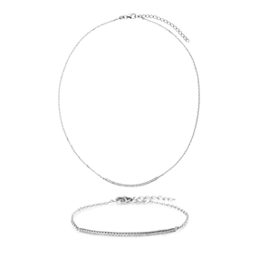 Fashionably Silver Essentials Silver 925 Set-